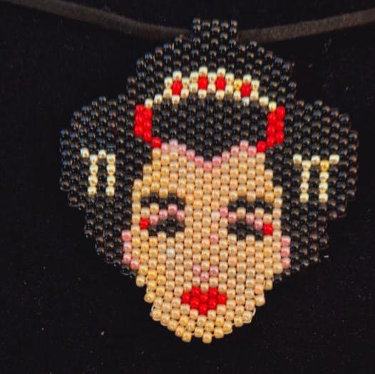 Pandantiv geisha din margele toho